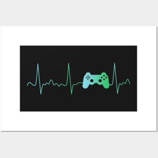 Gamer Heartbeat Posters and Art